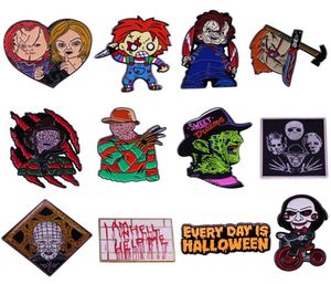 Épingles Brooches BG349 Dongmanli Horror Movie Series ENAMEL PIN CARTOONE MÉTAL BROOCH PINS DENIM HAT BADGE COLLAR BIELLOGE Halloween G7589833