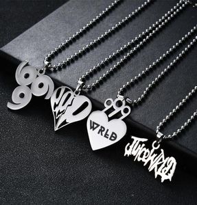 Juice Wrld Pendant Beads Stainless Steel For Women Man Fans Collares Mujer Gargantilha Collier Femme7567931