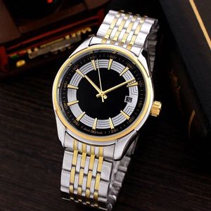 Luxury Mens Watches Mechanical Automatic Movement All Stainless Steel Band Gold Wristwatches High Quality Men Watch Valentines Day Present Christmas Gifts