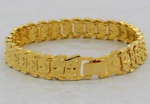 Łańcuch Link Dubai Bransoletka dla mężczyzn Women 24K Gold Kolor Szerokość 21 cm 16 mm Hiphop Etiopianafricanarab Jewelrylink9216349