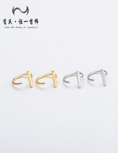 Япония, Южная Корея, серьги S925, женские круглые регулируемые маленькие золотые кольца в носу, sier lady64574051550726