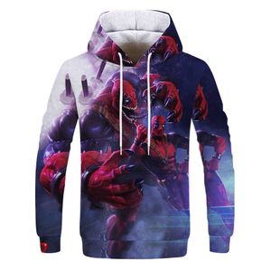 Fashion masc's Wear 2023 Spring New Men's Digital Stamped Hoodie Pullover Pullover Slihe Polyesure Polyester Fibra 3D Magi