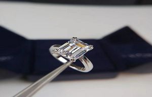 S925シルバーパンクリング3カートサイズのダイヤモンドは、女性のための長方形の形状であり、ウェディングジュエリーギフトPS70566282633