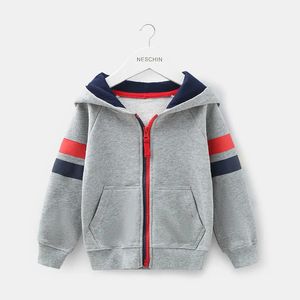 Children's baby boy hoodie sweater jacket autumn children's Zipper Cardigan Spring and autumn style 231225