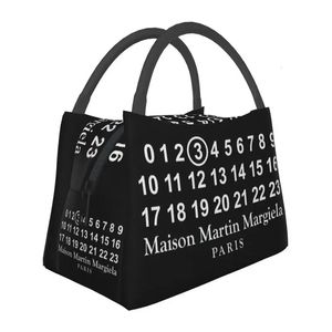 Mm6 Margielas Insulated Lunch Bags for Women Leakproof Cooler Thermal Tote Beach Camping Travel 231226