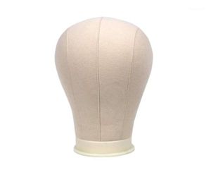 Cabeça de manequim modelo de pino de cortiça de lona para chapéu peruca estereótipo expositor com suporte fixo e agulha2941586