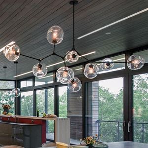 Nordic Modern Chandelier Industrial LED Lamp Tak Takkrona Belysning för vardagsrum sovrum kök hängande ljusarmatur294c