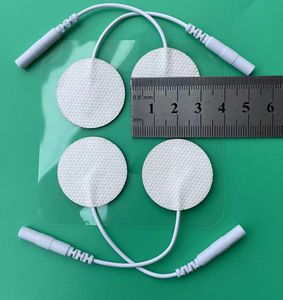 DHL 2000pcs okrągłe 3 cm Podkładki elektrodowe dla dziesiątek akupunktury Maszyna fizjoterapia EMS stymulator mięśni nerwu
