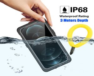 Fullt förseglad IP68 undervattensfodral för Apple iPhone 13 12 Pro Max Mini 11 XS Max XR 6 7 8 Plus 5 SE Waterproof Diving Swim Cover9512209