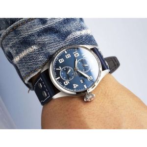 caro menwatch iwc relógio masculino grande piloto relógios 5A movimento mecânico automático de alta qualidade uhren todos os dial trabalho vigias de volta transparente montre piloto luxe XK6F