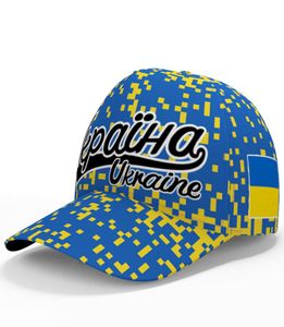 Ukraina baseball cap 3d skräddarsydd namn nummer Team logotyp aw hat ukr land reser ukrainska nation ukrayina flagga headgear7333514