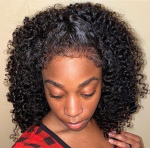 2022 Trend Deep Curly Human Hair Wigs For Black Women Glueless Afro HD Front Inga Lace Brazilian Virgin Hair Wig4308864