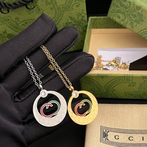 Spring Charm Pendant Necklace 18K Gold Plated Luxury Letter Long Chain Vintage Style Womens Gift Necklace Boutique Box Packaging Designer Jewelry Necklace