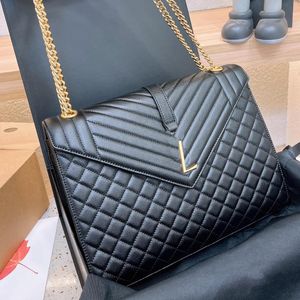 Luksusowe designerskie kobiety mody torby na crossbody Paris klasyczny oryginalny skórzany wzór kawioru Nowy V Flip Flip wysokiej jakości damski torba na ramię wysoka pojemność