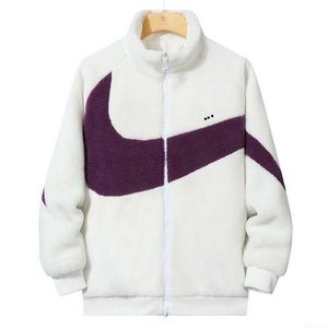 Designer Jaqueta Cordeiro Cashmere Casacos Grosso Estilo Mens Mulheres Windbreaker Casaco Norte Casacos de Inverno com Zíperes Carta Bordado Cardigan Outwears 3XL 46KS