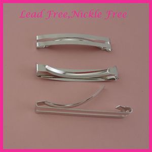 20PCS Silver Finish 6 0cm 2 35 Flat double bars metal hair barrettes at lead and nickle Bargain for Bulk2958