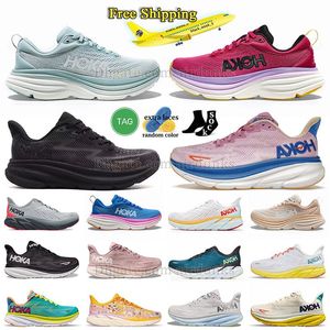 Frete Grátis Tamanho Grande 36-47 Hoka Running Shoes Shifting Areia Gelo Azul Hokas One One Challenger Designer Outdoor Sneaker para Homens Mulheres Bondi 8 Clifton 9 Treinadores DHL