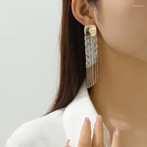 Baumeln Ohrringe Vintage Gold Farbe Bar Lange Gewinde Quaste Drop Für Frauen Passenden Arc Geometrische Koreanische Ohrring Modeschmuck 20