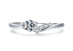 Китайское штампованное кольцо из стерлингового серебра 925 s925, модное европейское простое украшение из камня циркона с цирконием, высококачественные ювелирные изделия для женщин7103837