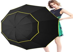 130CM Women039s Umbrella Double Layer Golf Umbrellas Rain Women Folding Umbrella For Men Corporation Folding Umbrella T2001174144316