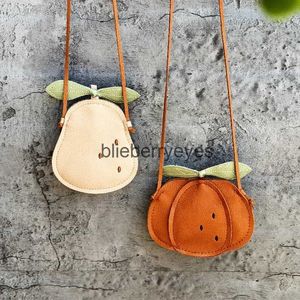 Shoulder Bags Handbags Cute cartoon children's bag pear cross bag mini pumpkin/ladybug handbag shoulder bag used for storing itemsblieberryeyes