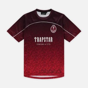 Trapstar Men's T-shirts Mesh Football Jersey Blue Black Red Men Sportswear T-shirt 710I PM1L