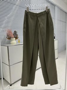 Women's Pants Chic High Waist Hanging Wide Leg Trousers The Version Does Not Pick Upper Body Super Thin