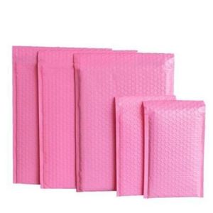 Bolha Mailers Embalagem Sacos Envelopes Acolchoados Pérola Filme Presente Mail Envelope Saco Para Revista Livro Forrado Mailer Auto Seal Rosa Ooxkq Tgfn