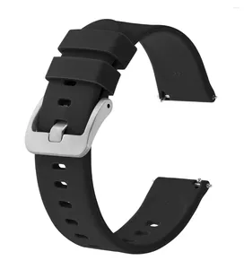 Watch Bands Silicone Slim Straps With Quick Release 16mm 17mm 18mm 20mm 22mm For Choice