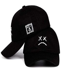 Cappello Lil Peep Papà Ragazzo triste che piange Faccia Berretto da baseball Cappello di cotone ricamato Cappello causale da esterno Cappello snapback hip-hop4432924