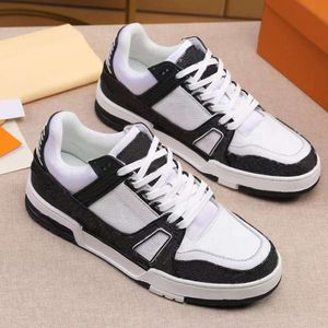 Designer Sneakers Trainer Women Casual Shoes Calfskin Leather White Green Red Blue Letter Overlays Platform Low Sneakers Size 36-45 With Box 486