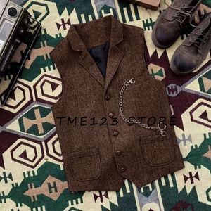 Espinha de peixe breasted com decote em v roupas masculinas para terno de casamento masculino elegante colete wang homem formal ambo steampunk