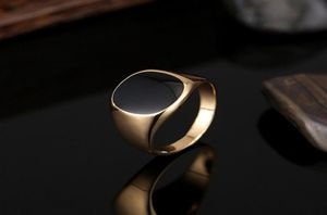 2016 Fashion High Quality Men Black Ring White Gold 18k Gold Rose Gold Plated Party Jewelry274f268K4286083