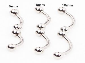 Eyebrpw jewelry E11 100pcs stainless steel ball banana eyebrow ring body jewelry2057901