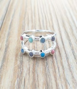 Silver Super Power Ring With Gemstones bear Jewelry 925 Sterling Fits European Jewelry Style Gift Andy Jewel c8124056303485570