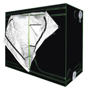 Grow Lights Reflective Mylar Waterproof Grow Tent Green Plant Room med obeservationsfönster och golvbricka för inomhusblommor Plan211i