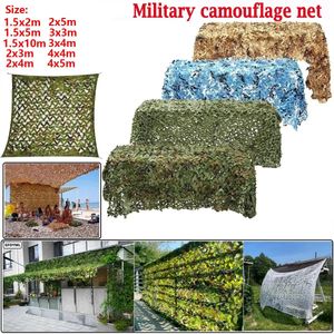 Rede de camuflagem militar de abrigos, adequada para camping, tiro, caça, decoração de festas temáticas militares e proteção solar, sete cores