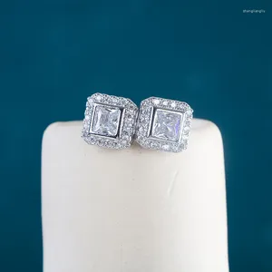 Stud Earrings Cellacity 925 Sterling Silver Earring For Charm Lady With 11mm 5z Zircon Bridal Party Jewerly Gift Wholesale