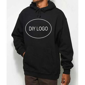 Aangepaste hoodies heren tekst po print groothandel diy sweatshirt unisex hoogwaardige streetwear fleece hoodie top drop 231226