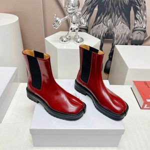 winter new split toe ankle boots series elastic ankle boots 4.5cm women's boots