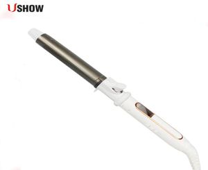 كيرلنج مكواة Ushow Professional Ceramic Hair Curler LED درجة الحرارة الرقمية معروضة حديد تجعيد الأسطوانة Wand Waver Waver Fashion Styling 1399180