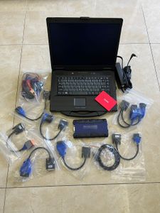 Tunga diagnostiska verktyg för lastbilar NEXIQ 125032 USB Link Cables Full Adapter med Laptop Toughbook CF 52 Dator