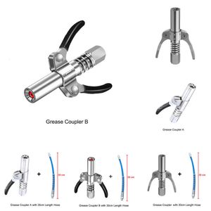 Car Upgrade Grease Coupler Heavy-Duty Quick Release Grease Gun Coupler NPTI/8 10000 PSI Two Press Easy To Push Accessories