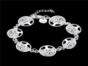 Bracciale con ciondolo albero della vita placcato in argento sterling da donna039 GSSB607 braccialetti con gioielli in argento sterling 925 moda3361902