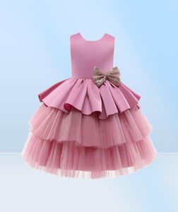 Nyfödd baby flicka 1 år 1: a födelsedagsfest klänning spädbarn flickor klänningar boll klänning prinsessan tutu klänning paljett båge baby flicka vestid g5390483