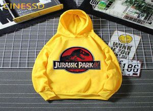 Dinozor Baskı Jurassic Park Hoodies Erkek Giysileri Kapı Sweatshirt Kış artı Kadife Çocuklar Top Kızlar Spor Kıyafetleri Kat G103144149