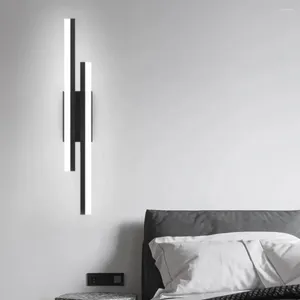 Suporte de lâmpada de parede luz sala estar quarto cabeceira luminária interior morden led arandelas