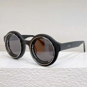 Occhiali da sole designer rotondi di moda per donne z2507u di qualità per occhiali a acetato colorato acetato di acetato di occhiali da uomo con scatola originale Gafas para el sol de mujer