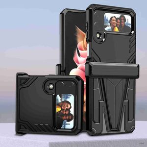 Cell Phone Cases Heavy Duty Protection Folding Cover Case for Samsung Galaxy Z Flip 4 5G Flip4 Zflip4 Anti-Scratch Cell Phone Bag Funda