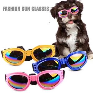 Nuovi occhiali da sole creativi per animali domestici Accessori per cani da compagnia di moda Occhiali pieghevoli regolabili per cani Protezione per gli occhi per cani Occhiali UV400 per animali domestici